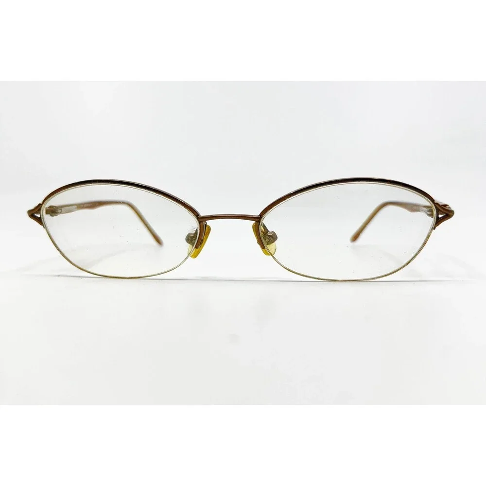 Liz Claiborne Eyeglasses Womens Brown L266 Oval Full Rim Frames 135